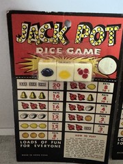 Lot of 2 Vintage Jack Pot Casino Dice Game Carded Set Made in Hong Kong