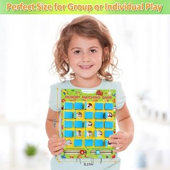 Matching Memory Game for Kids Ages 4-8, Flip to Win Board Games Travel Toys P…