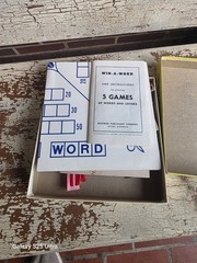 Whitman Win-A-Word Anagrams Word Game Complete Vintage 1964 2+ Players 8-11