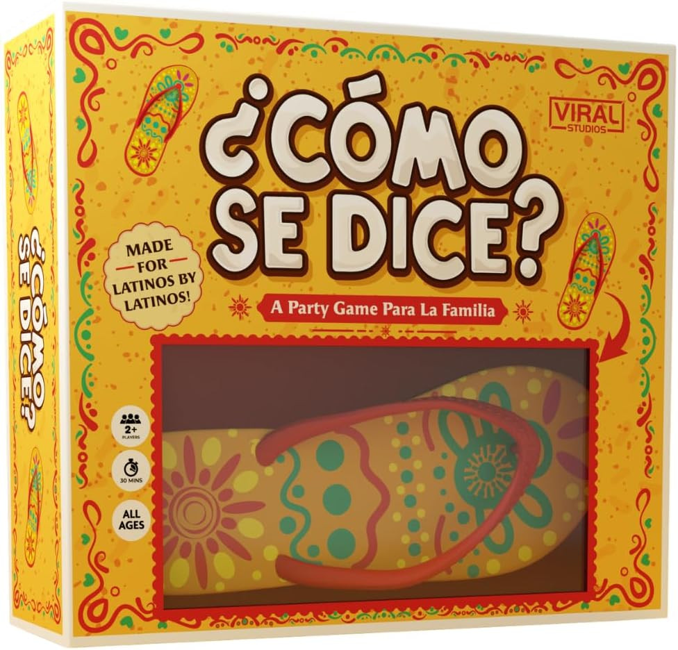 Viral Studios ¿Cómo Se Dice? – Hilarious Spanish Party Card Game, “Chancla” Incl