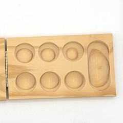 Cardinal Mancala Complete Solid Wood Folding Game Board Stores All 48 Pieces