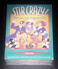 🔥Stir Crazy! Italian The Sane Way to Entertain VTG Dinner Party Game 1996 New