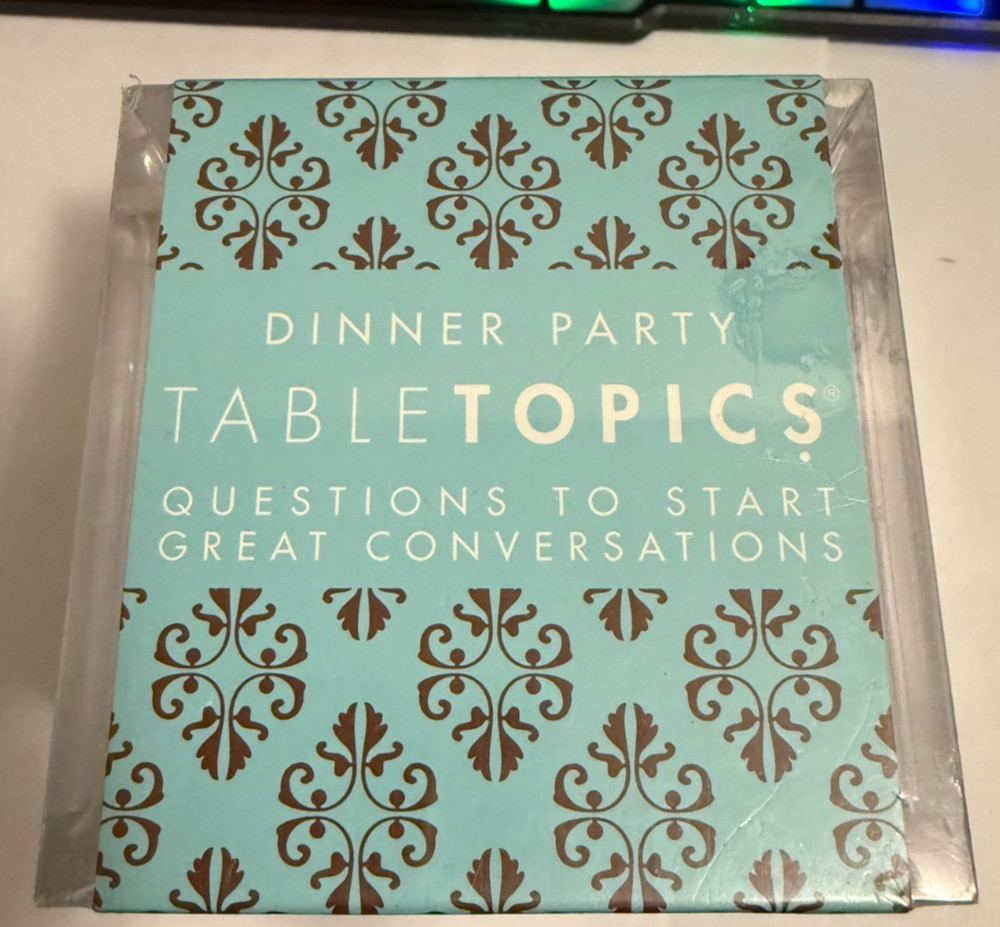 Table Topics Dinner Party 135 Questions To Start Great Conversations Sealed