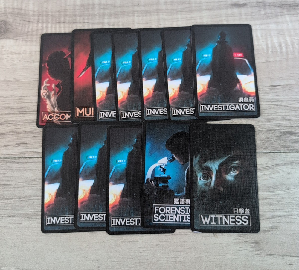 Deception: Murder in Hong Kong Board Game ( Role Cards X 12 ) ONLY