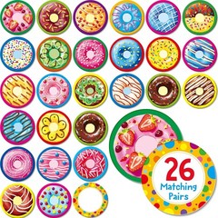 Interactive 52-Card Donut Matching Game for Ages 4-6, Perfect Group Activity