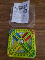 Hasbro Trouble “Fun on the Run” Travel Edition board game 5.5 X 5.5