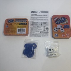 LCR® Left Center Right™ Dice Game – Blue Tin Complete