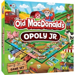MasterPieces – Old MacDonald’s Farm Opoly Junior – Board Game for Kids