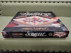1989 Scrabble Deluxe Edition 100% COMPLETE Rotating Turntable Board Game