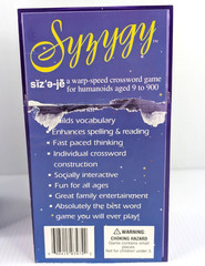 Syzygy Word Game Fast-Paced Fun-to-play Word Game 1999 Crossword 100% COMPLETE