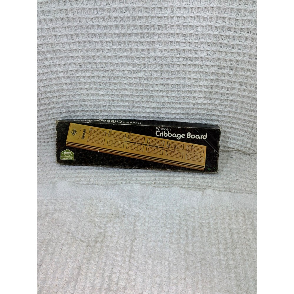 [Vintage] Unisex E.S. Lowe Wooden Cribbage Board OS Brown