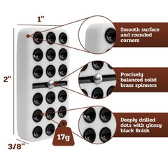 Alex Cramer Company Alex Cramer Double 9 Dominoes Set For Adults Spinners.