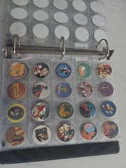 LOT of Vintage 1990’s POGS w/ Binder – 225 Pogs Total!