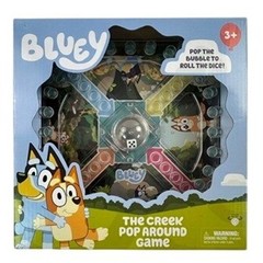 Bluey Kids The Creek Pop Around Board Game Blue New Bingo Bandit Chili Muffin