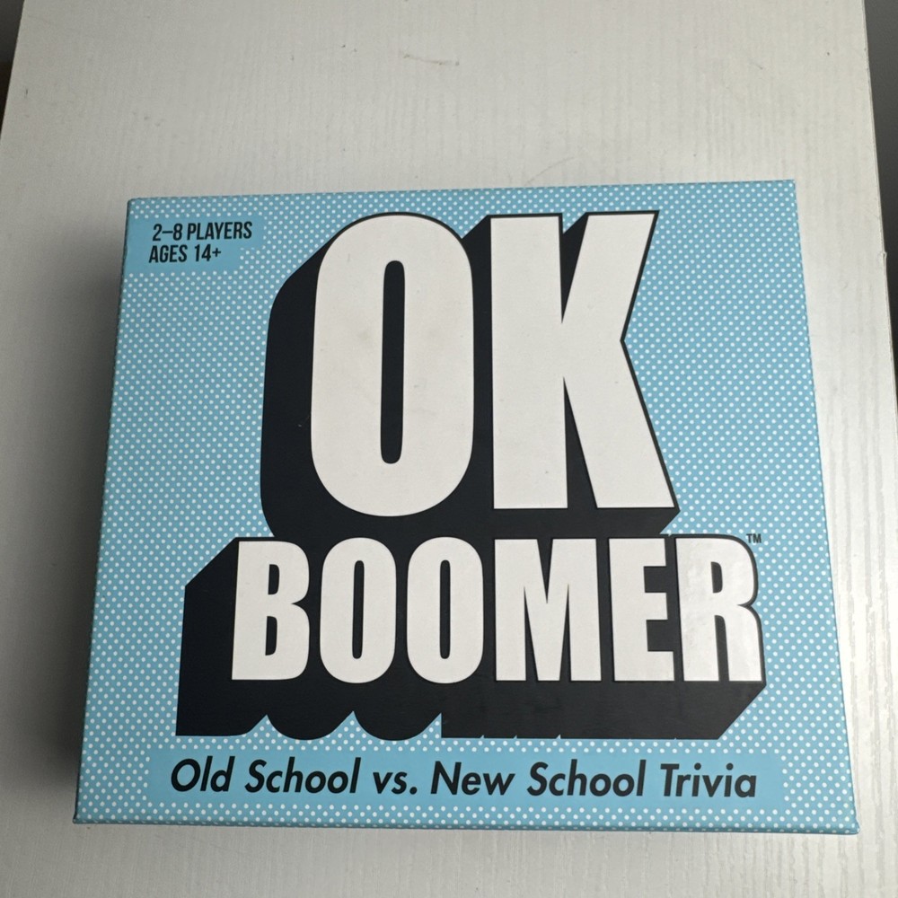 New/Sealed Pressman Toy OK Boomer: Old School Vs New School Trivia Game Goliath