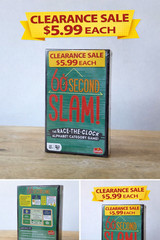 60 Second Slam Card Game Fast-Paced Party Word Game Ages 10+ 3-8 Players
