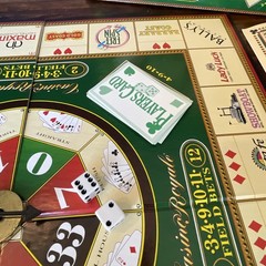 Casino Royale Board Game-combines Elements of Craps Roulette Poker-Complete Set