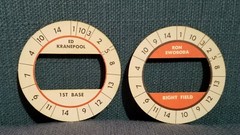 New York Mets Lot of 2 1960s Cadaco All Star Baseball White Back Discs
