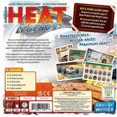 Legends Expansion Heat Car Racing Board Game Days Of Wonder Solo Family 910251