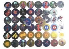 Complete 50/50 Spider-Man Far From Home Tazos Set 2019 Marvel Pogs Collection
