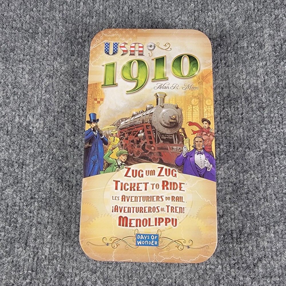 Ticket to Ride: USA 1910 Expansion Pack Collectors Tin 100% Complete Excellent
