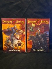 HyperRealitly Dragon Strike Board Game Pieces replacement parts 1993 Map instruc
