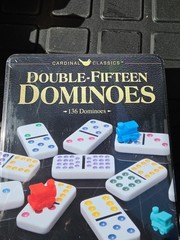 Double Fifteen Dominoes Set With Color Dots Spin Master Games