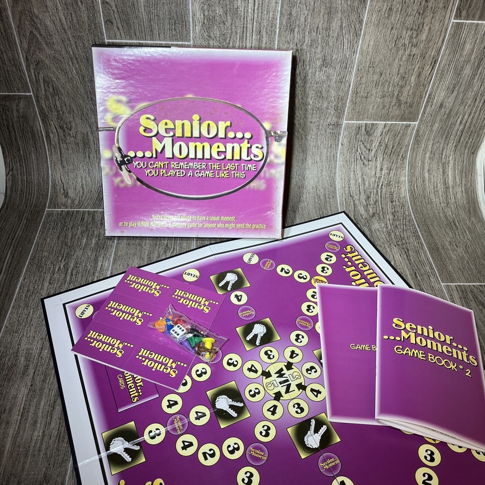 Senior Moments Family Board Game by TDC Games 100% Complete Very NEW OPENED