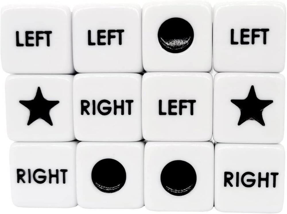 Ahoper Right Left Center Dice Only 12 Dices Prime Dice Game