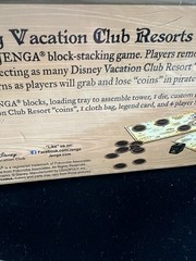 DISNEY VACATION CLUB Jenga PIRATES OF THE CARIBBEAN Edition Used/incomplete