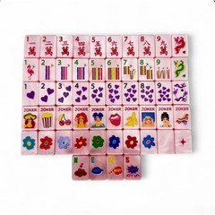 Pop Diva Themed Cotton Candy Pink Pearl American Mahjong Tiles FedEx Delivery