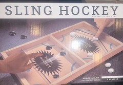 Sling Hockey Wooden Board Skill & Action Game, 2 Players Ages 8+