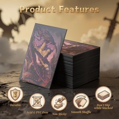 MTG Card Sleeves – Sliver – 100 CT EDH Commander Sleeves for Magic the Gather…