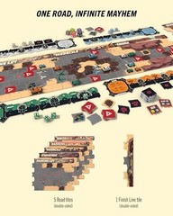 Post-Apocalyptic Demolition Derby Board Game 2-4 Players 30 Minute Playtime
