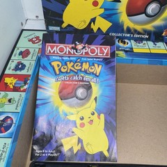 1999 Monopoly Pokemon Board, Manual, Money, Box Replacement Parts