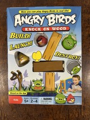 NEW SEALED 2010 Angry Birds Knock on Wood Game Mattel Complete Kids Play