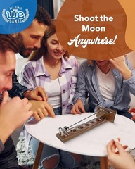 Classic 17.5” Shoot The Moon Game in Walnut Wood – Perfect for Game Nights