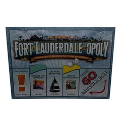 Fort Lauderdale-Opoly Board Game Late for the Sky Florida Monopoly Style New