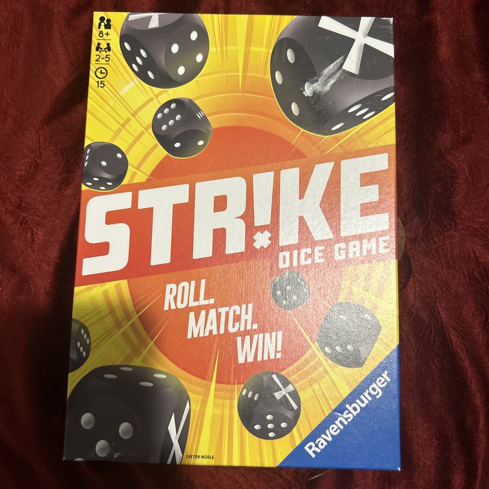 STRIKE Dice Game 2020 Ravensburger Ages 8-99, 2-5 Players, 15 min *OPEN BOX*