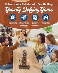 Classic 17.5” Shoot The Moon Game in Walnut Wood – Perfect for Game Nights