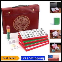 Ultimate Mahjong Game Set – 146 Numbers Tiles & Chips, Perfect for Chinese Play