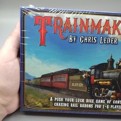 Trainmaker Board Card Dice Game Chris Leder AEG Railroad Push Your Luck Trains