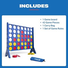 Connect 4 Oversized Edition Game – Giant Classic Four-In-A-Row Family Fun – Indo