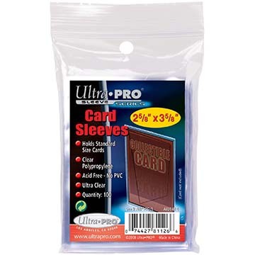 Ultra Pro Soft Penny Sleeves 2 5/8 x 3 5/8 Inches Standard Card Size 100 pcs
