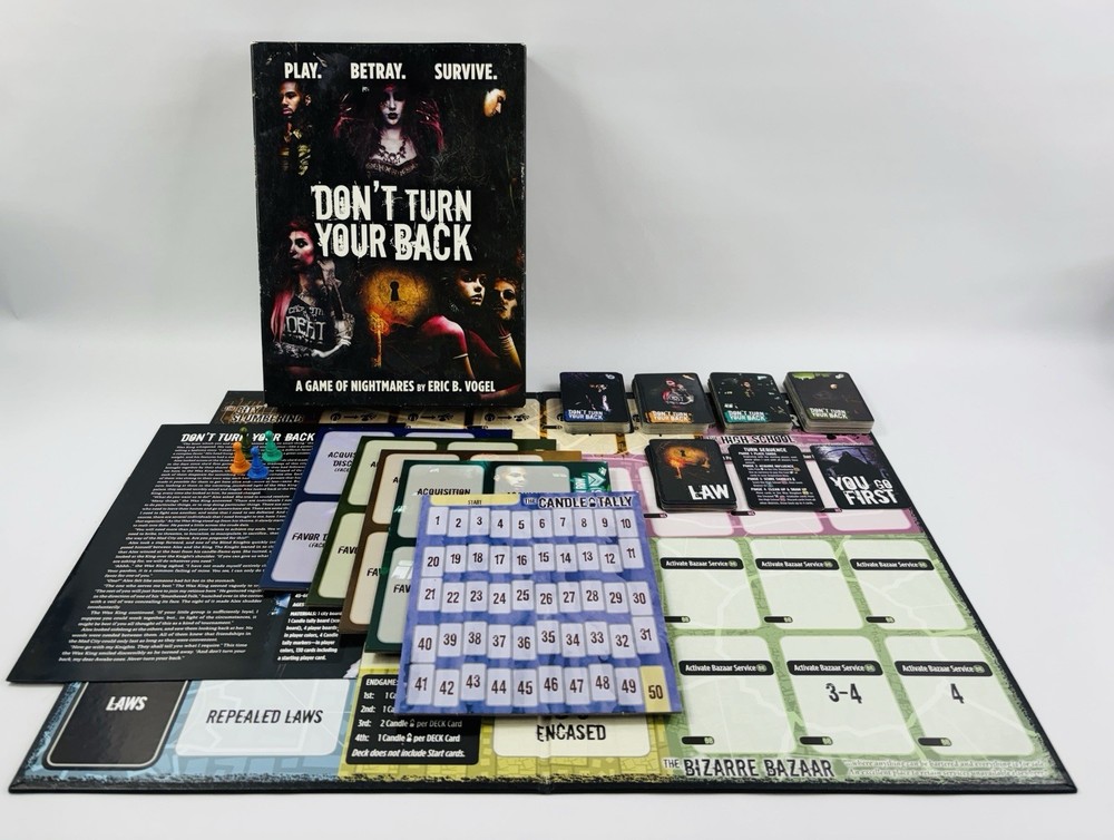 Don’t Turn Your Back Board Game Eric B Vogel Evil Hat Productions COMPLETE