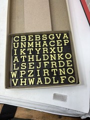 Vintage Embossing Co. CROSSWORD ANAGRAMS Game 1953 Complete