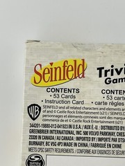 Seinfeld Show Trivia Game with 53 Cards TV Spin Masters Warner Bros 2 Players