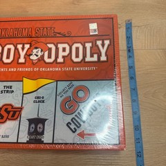 Oklahoma State Cowboy-Opoly Board Game & Playing Cards Set OSU Late for the Sky