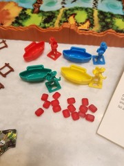 1992 Forbidden Bridge Board Game Milton Bradley WORKS *Missing 3 Cardboard Sides