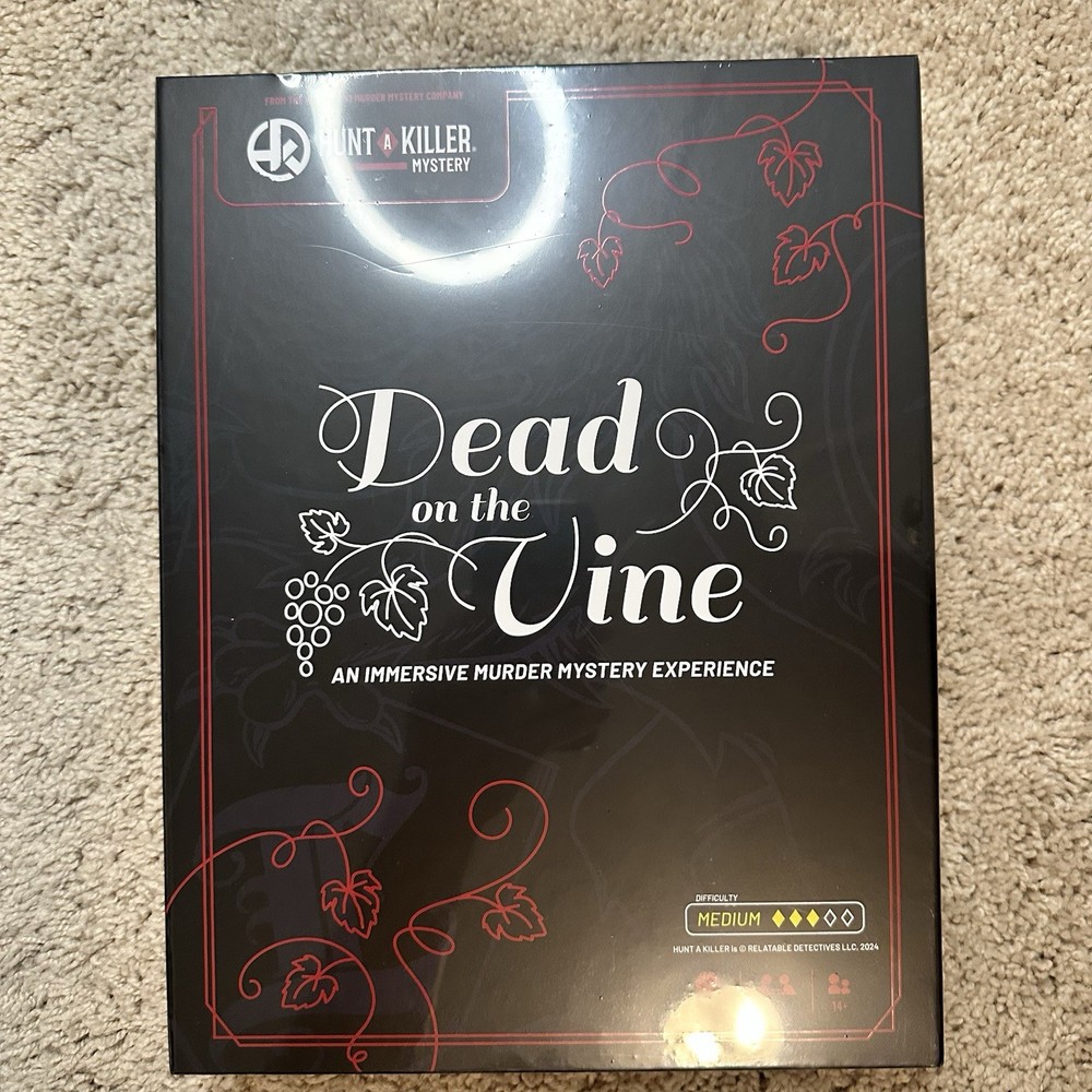 NEW Dead on The Vine An Immersive Murder Mystery Experience Game Hunt A Killer